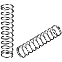 sourcing map Resorte comprimido de bobina de acero inoxidable extendida de 1.2X12x50mm 10 pzas